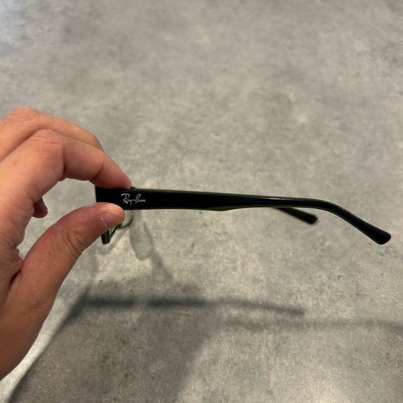 Ray Ban Polished Havana On Green Prescription Glasses - Picture 3 of 8